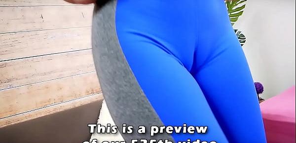 trendsHuge Bubble Butt Tall PAWG In Tight Lycra Spandex Leggings Working Out